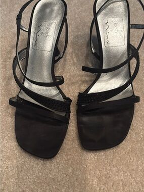 Women’s black dress sandals